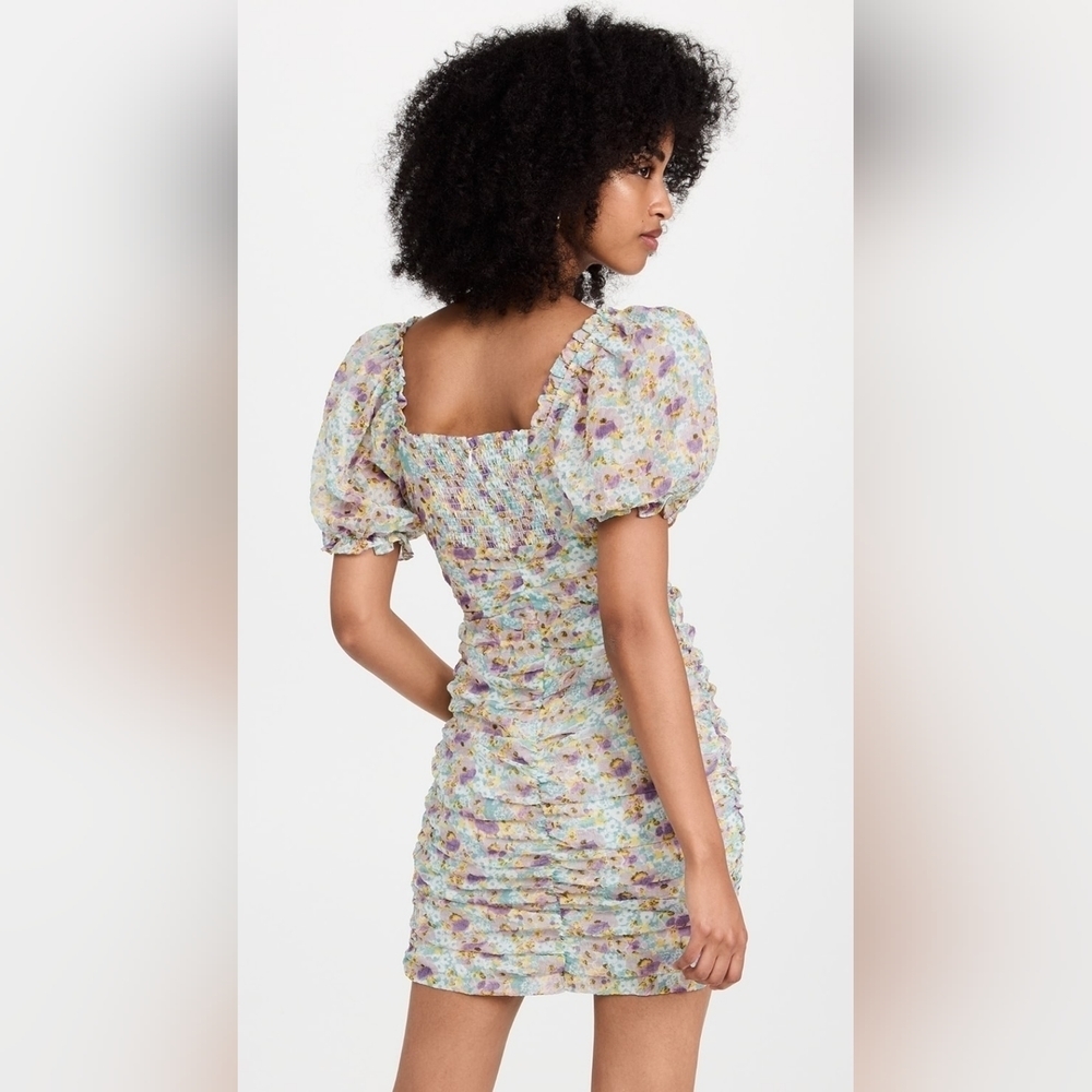 Anthropologie Endless Rose Puff Sleeve Mini Dress Size M
